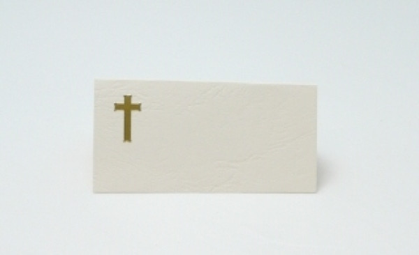 Tischkarte Kreuz, für alle christlichen Feiern 3