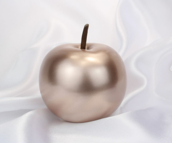 Apfel aus Keramik in der Farbe Rosegold - B2