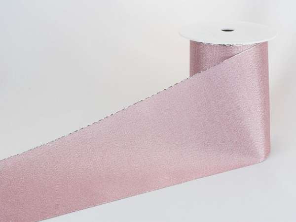 Tischband, Schleifenband "Wien" in Rosa/Silber -  B 3