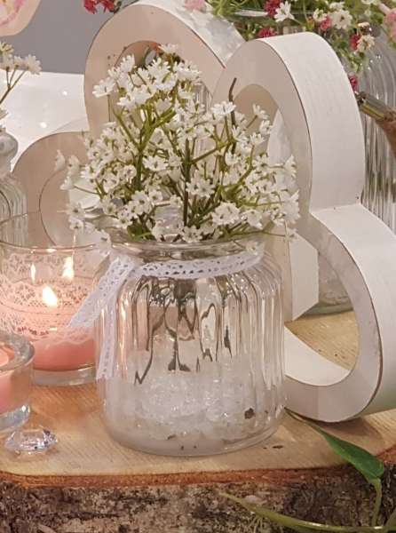 Mediterranes Windlicht aus Glas - 10 x 11 cm - 3