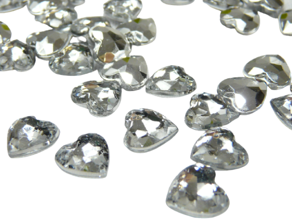 Streudeko - kleine Herzen in Diamantoptik 1