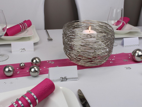 Tischkarte zur Silberhochzeit oder Jubiläum