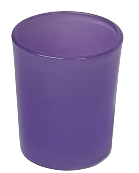 Windlichtglas, flieder - 6,5 cm Windlichtglas, flieder - 6,5 cm