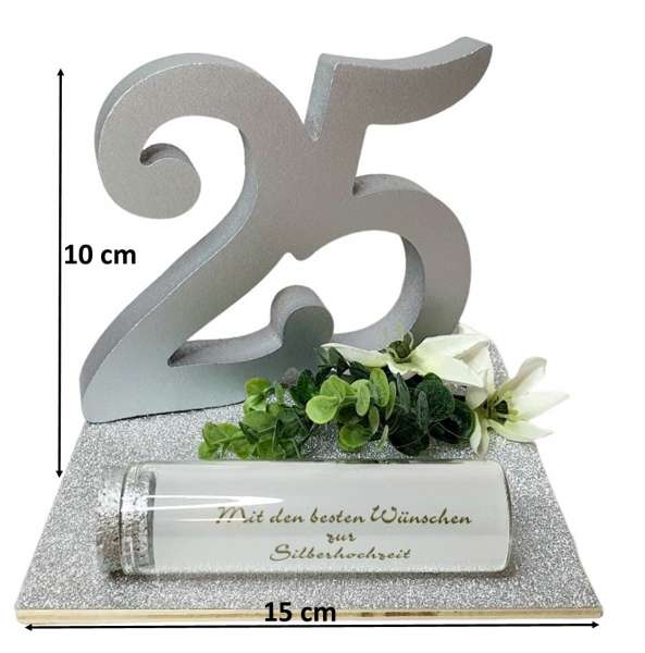 Geldgeschenk zur Silberhochzeit/Jubiläum "Silverdream"