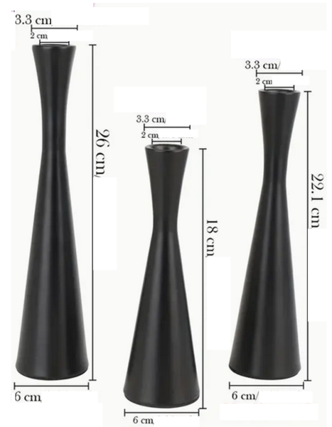 Kerzenhalter, Kerzenständer für Stabkerzen 4 cm - 3 Kerzenhalter, Kerzenständer für Stabkerzen 4 cm - 3