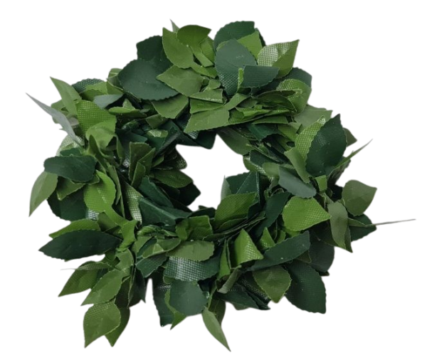 Kleiner Kerzenring aus Rosenblättern für Kerzen bis 2,5 cm - 2 Kleiner Kerzenring aus Rosenblättern für Kerzen bis 2,5 cm - 2