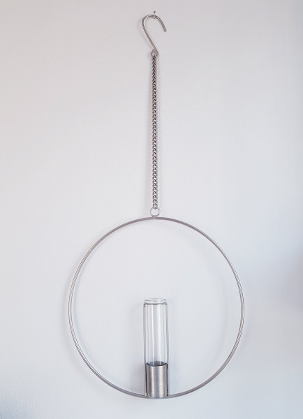 Ring, Hänger aus Metall mit einer Vase aus Glas - 3 Ring, Hänger aus Metall mit einer Vase aus Glas - 3