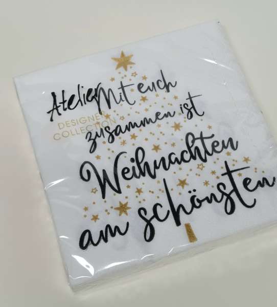 Servietten "Mit euch zusammen ist Weihnachten am schönsten" - 2