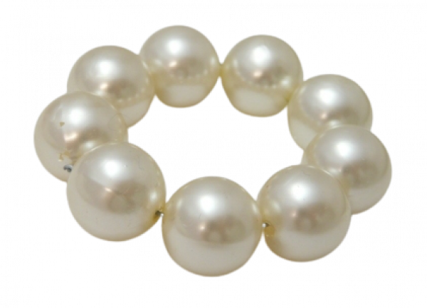 Serviettenringe - großer Perlenserviettenring. Hochzeitsdeko bei Tischdeko-online 1
