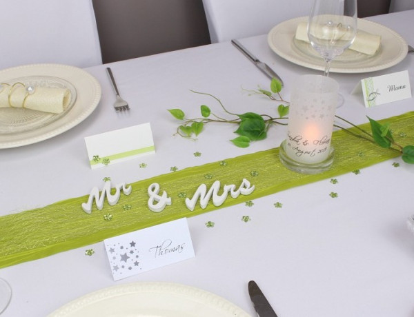 Streudeko Mr. & Mrs. - Dekoidee für den Hochzeitstisch - 4