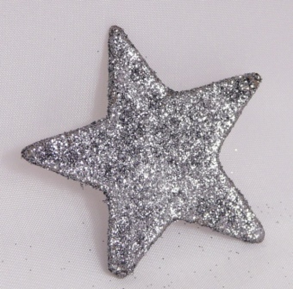 Glitzersterne Grau/schwarze. Streudeko Advents- und Weihnachtszeit - 2