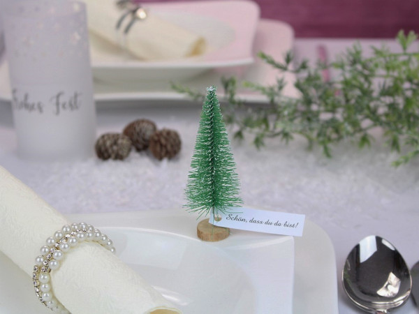 Champagnerfarbener Tannenbaum -  Winterdeko 3