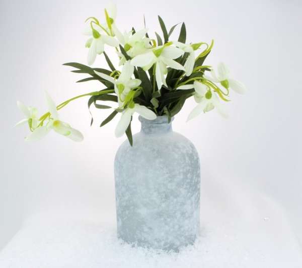 Geeiste Vase, grün, rosa oder blau