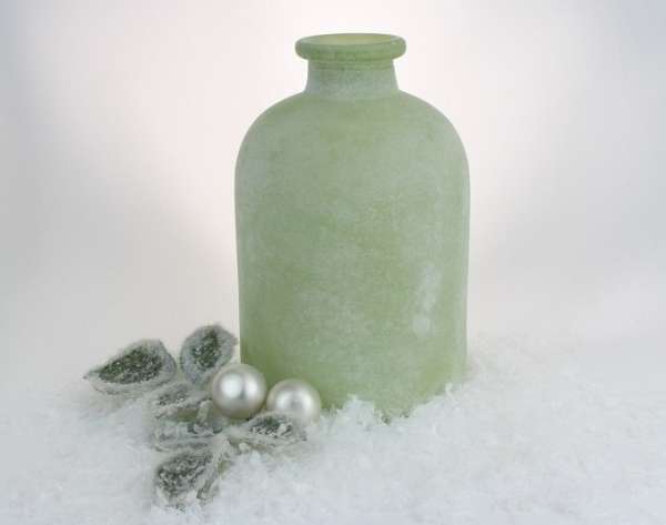 Geeiste Vase, grün, rosa oder blau