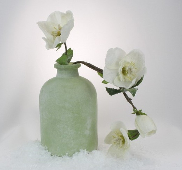 Vase, geeist in der Farbe Rosa 1