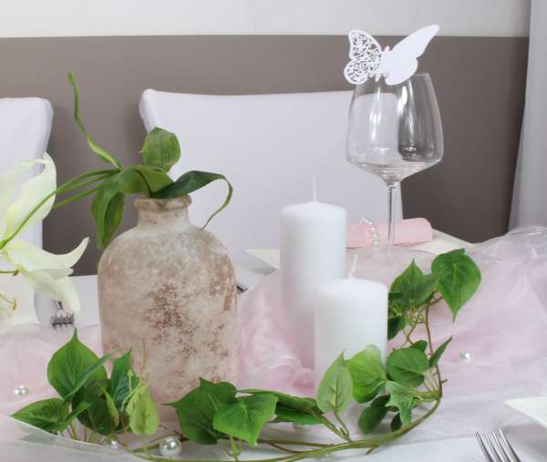Vase, geeist in der Farbe Rosa 4