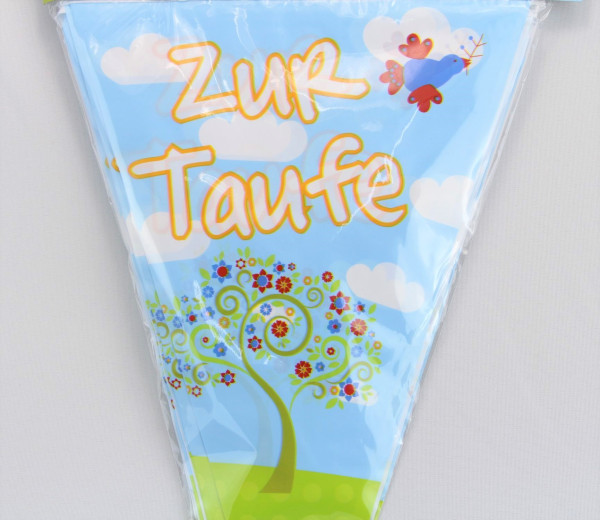 10 m Wimpel-Girlande zur Taufe - 3