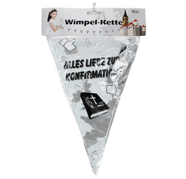 Wimpel-Kette zur Konfirmation - Partygirlande - 1