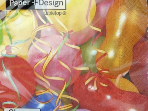 Servietten bunte Luftballons 2 Servietten bunte Luftballons 2