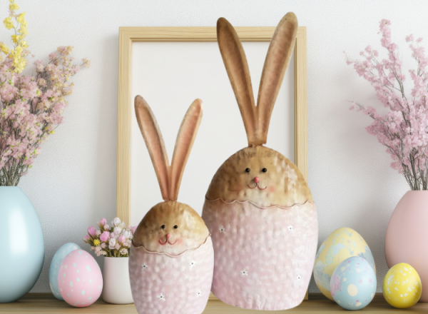 Hase aus Blech, 40 cm