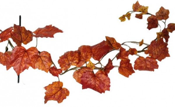 Herbstblatt-Girlande, 2 m mit Blättern - 1