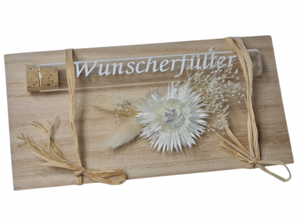 "Wunscherfüller" - Geldgeschenk mit Trockenblumen im Bohostyle - 2 "Wunscherfüller" - Geldgeschenk mit Trockenblumen im Bohostyle - 2
