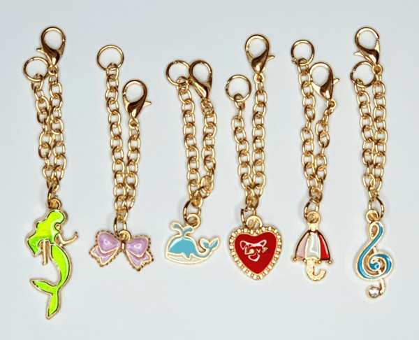 Glasmarker, Glasanhänger, gold/bunt - handmade - 5