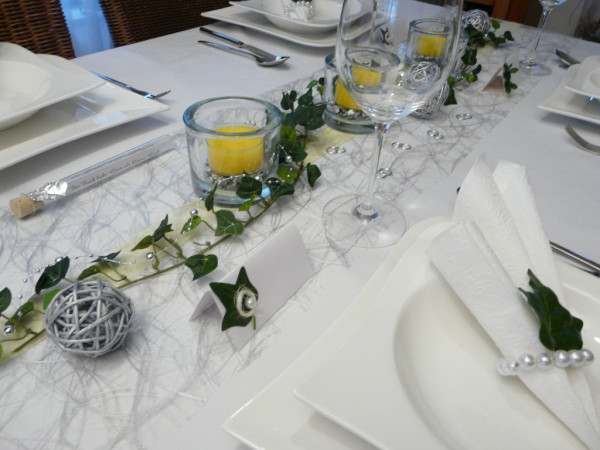 Perlengirlande silber- oder goldfarben 6