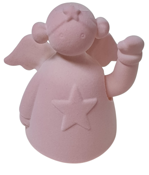 Winkender Weihnachtsmann Wichtel Rosa – Weihnachtsdeko Figur 1
