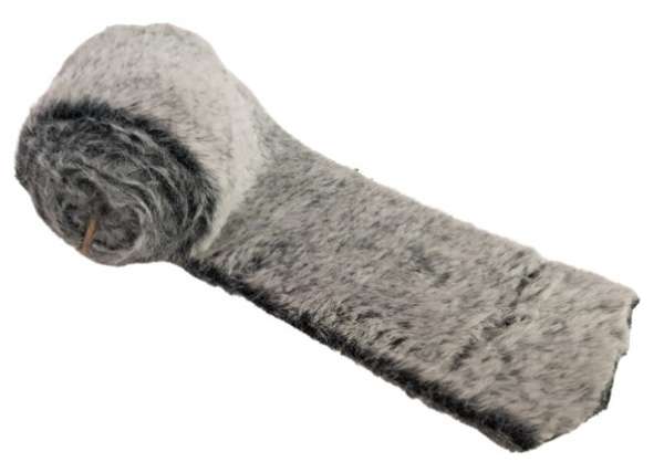 2 m Plüschfell-Band, Tischläufer, 8 cm breit, grau - 3 2 m Plüschfell-Band, Tischläufer, 8 cm breit, grau - 3