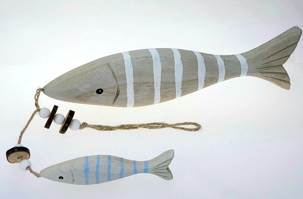 Fischhänger mit 2 Fischen und einer Kordel - 4 Fischhänger mit 2 Fischen und einer Kordel - 4