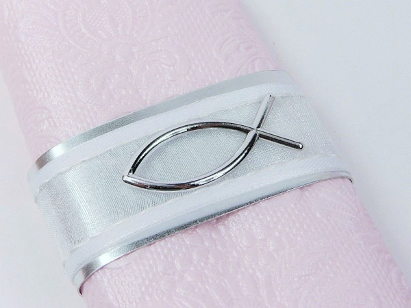 Serviettenring mit einem Fischsymbol 3 Serviettenring mit einem Fischsymbol 3