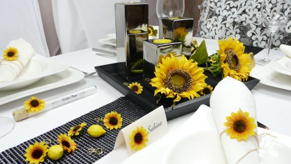 Glasröhrchen, Reagenzglas, Gastgeschenk, Sommertischdeko, Sonnenblume