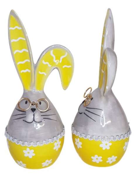 Keramik-Hase "Paulchen" 16,5 cm zur Osterzeit - 6