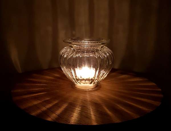 Mediterranes Windlicht, Vase aus Glas - 4