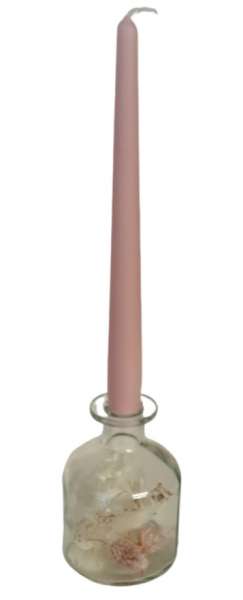 Glasflasche, Vase, Kerzenhalter kurz - 4 Glasflasche, Vase, Kerzenhalter kurz - 4