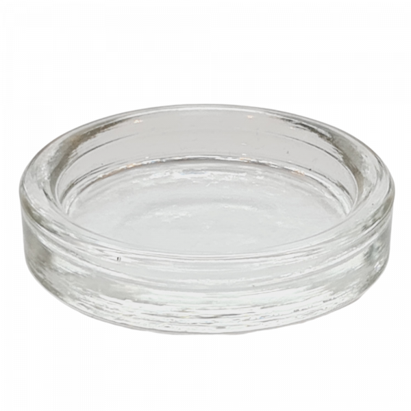 Glasteller für Kerzen bis 6 cm Durchmesser und große Teelichter - 1 Glasteller für Kerzen bis 6 cm Durchmesser und große Teelichter - 1