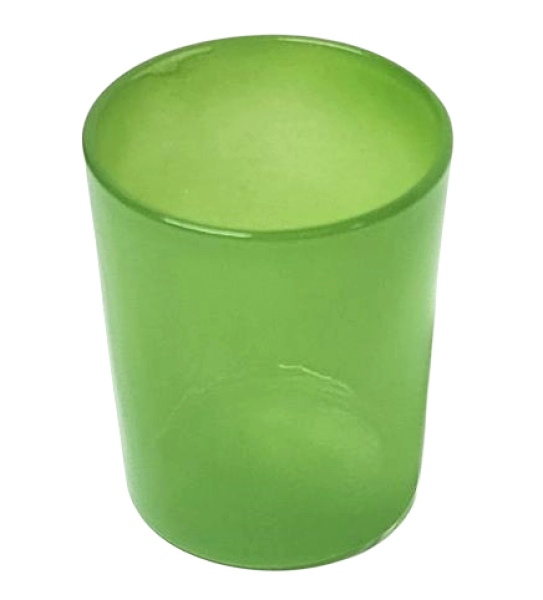 Windlichtglas maigrün, Höhe 6,5 cm - 2 Windlichtglas maigrün, Höhe 6,5 cm - 2