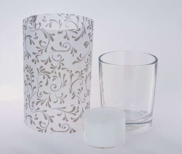 Pergament-Tischlicht mit goldfarbenen Ornamenten - 4 Pergament-Tischlicht mit goldfarbenen Ornamenten - 4