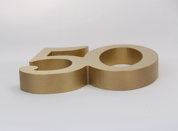 Godene 50 Aufsteller zur Goldhochzeit, liegend