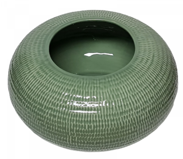 Salbeigrüne Vase aus Keramik, 25 cm für Ihre Wohndeko, Raumdeko - 2 Salbeigrüne Vase aus Keramik, 25 cm für Ihre Wohndeko, Raumdeko - 2