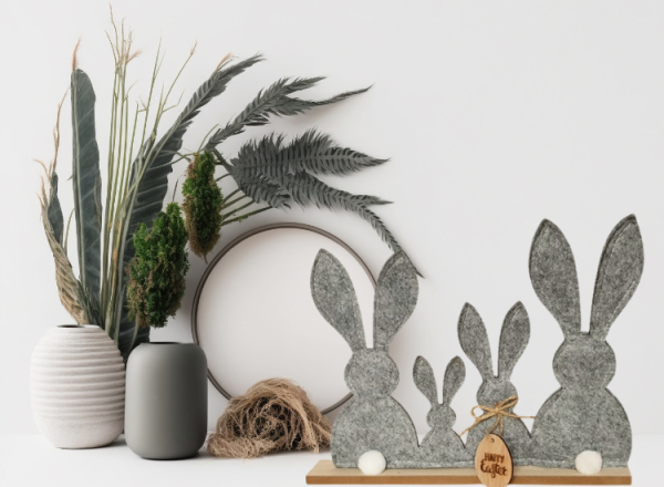 Hasengruppe, Dekoidee zur Ostern