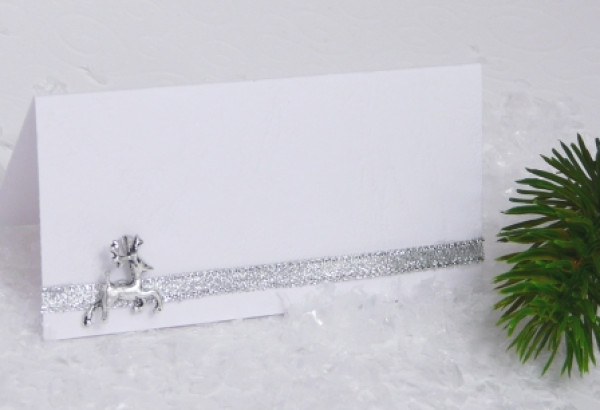 Weihnachts-Tischkarte "Kleiner Hirsch"
