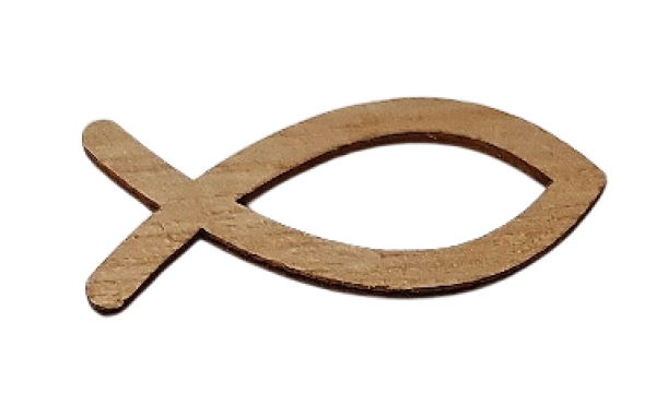 Streudeko zur Konfirmation, Kommunion - 6 blaue Fische aus Holz - 2