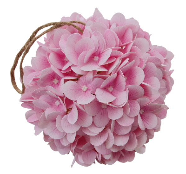 Hortensien-Kugel aus Seide, rosa, 20 cm - 1 Hortensien-Kugel aus Seide, rosa, 20 cm - 1