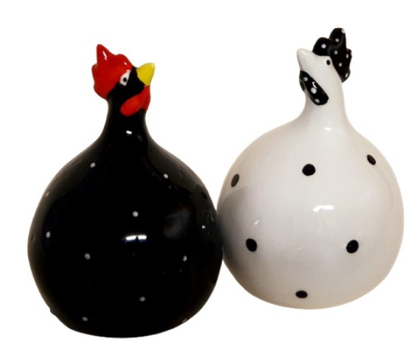 Huhn XOXO, Keramikfigur in 2 Größen, weiß - 3