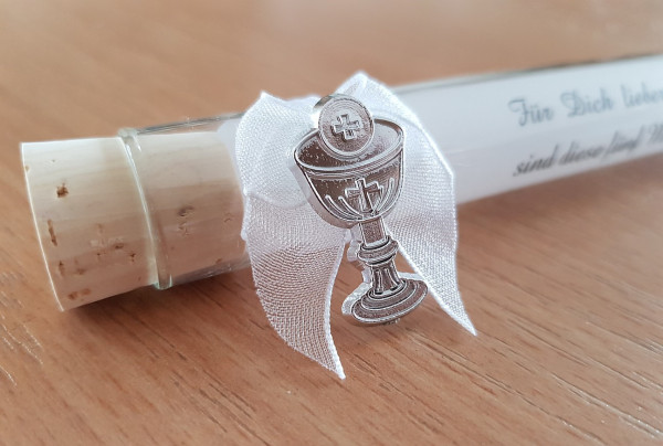 Gastgeschenk Glasröhrchen mit einem Kelch 4 Gastgeschenk Glasröhrchen mit einem Kelch 4