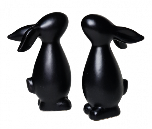 kleiner Hase für Ihre Osterdeko in Weiß oder Schwarz - 4 kleiner Hase für Ihre Osterdeko in Weiß oder Schwarz - 4