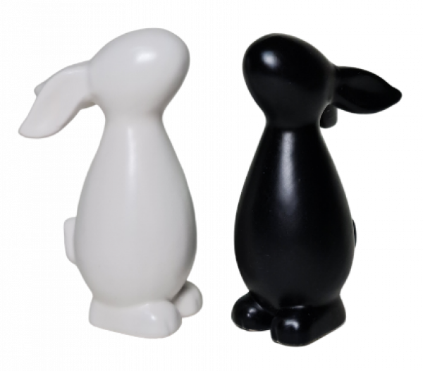 kleiner Hase für Ihre Osterdeko in Weiß oder Schwarz - 3 kleiner Hase für Ihre Osterdeko in Weiß oder Schwarz - 3