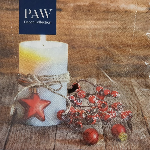 Serviette, Weihnachtsservietten: "Adventsstimmung" - 1 Serviette, Weihnachtsservietten: "Adventsstimmung" - 1